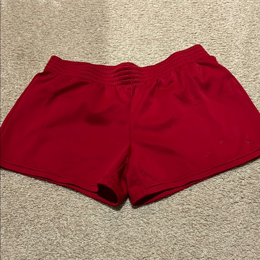Danskin Red Athletic Shorts Elastic Waist